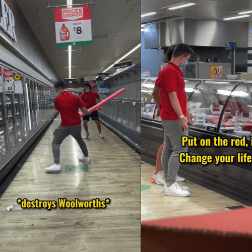 Coles Employees Storm Into Woolies & Try To Convince Their Staff To Work For Them