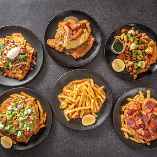 The Bavarian's Doing Delicious Loaded Schnitzels With 6 Crazy Toppings!