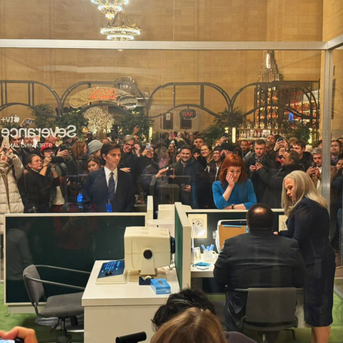 ‘Severance’ Cast Surprises Commuters with Grand Central Pop-Up